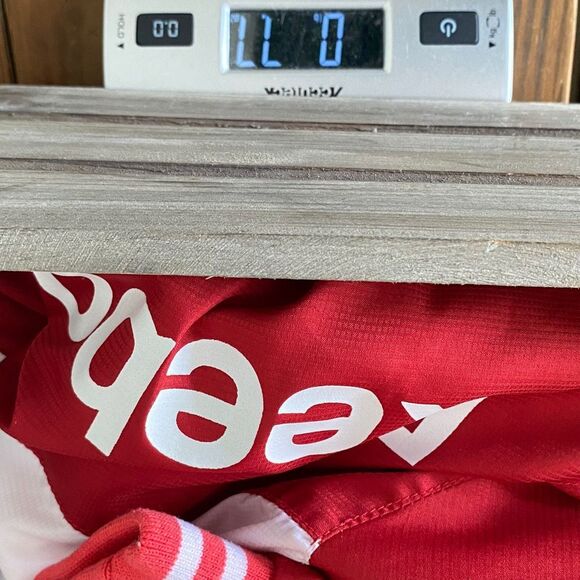 Reebok Hooded Warm Up Track Jacket Peach Multicolor Zip Up Coat Toddler Size 4T - Picture 10 of 11